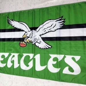 Philadelphia Eagles Flag Vintage Kelly Green 3x5 Feet BRAND NEW Retro
